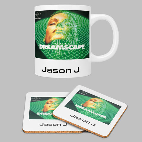 Dreamscape One Flyer Personalised Mug and Coaster