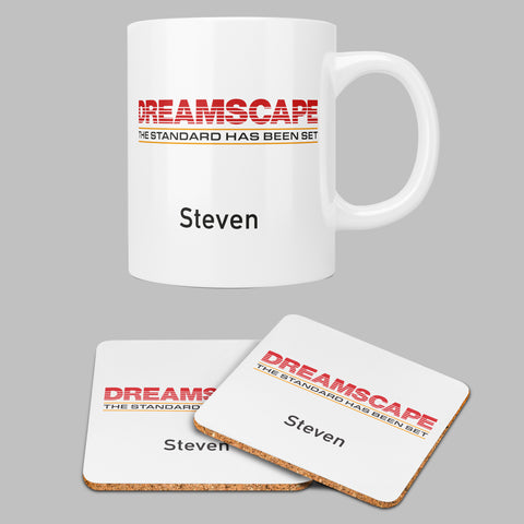 Dreamscape Personalised Mug and Coaster