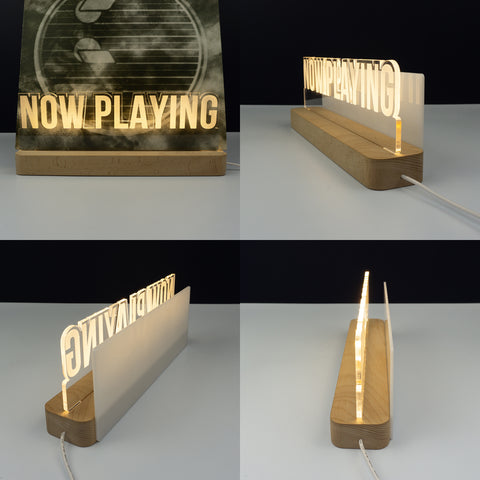 Light up DJ Now Playing Record Sign