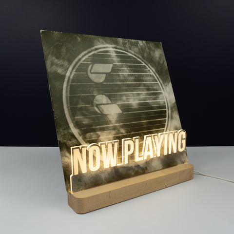 Light up DJ Now Playing Record Sign