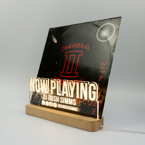 Light up DJ Now Playing Record Sign